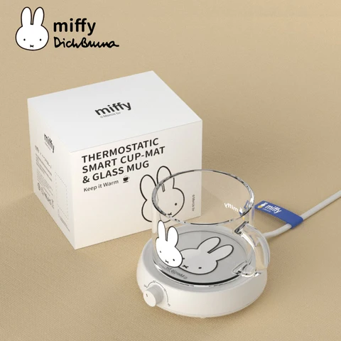 Miffy x MIPOW нагреватель для кофейной кружки для офиса дома с 3 настройками температуры автоматическое выключение чашки подогреватель тарелки для какао чая воды молока