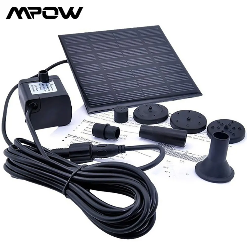 Водяной насос на солнечной батарее набор для фонтана сада бассейна пруда