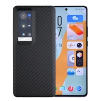 phone cases vovo x60 proreal kevlar carton fiber precise hole protection cover ultra thin aramide business phone shell black