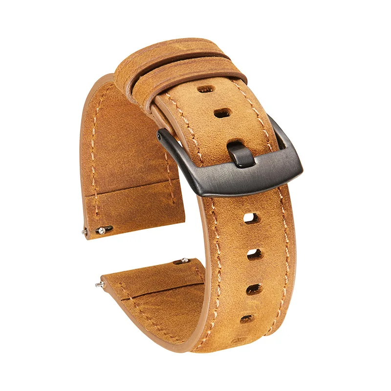 

Кожаный ремешок Crazy Horse для Realme watch S Pro, ремешок для Realme watch 2 Pro, сменный ремешок для наручных часов