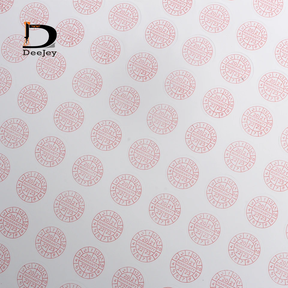 10 мм круглая самоклеящаяся хрупкая бумажная наклейка гарантия аннулирования при
