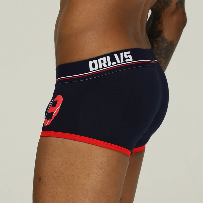 ORLVS бренд сетки Мужское нижнее белье мужчины боксеры мужские трусы tanga Ropa Interior Hombre