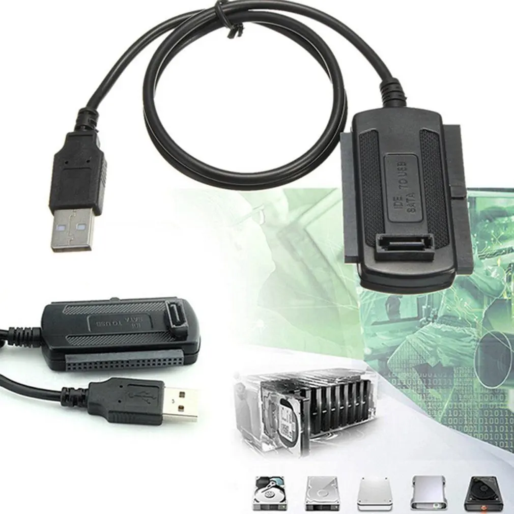 Кабель адаптер USB 2 0 на IDE SATA для жестких дисков 5/3 5 дюйма|Компьютерные кабели и