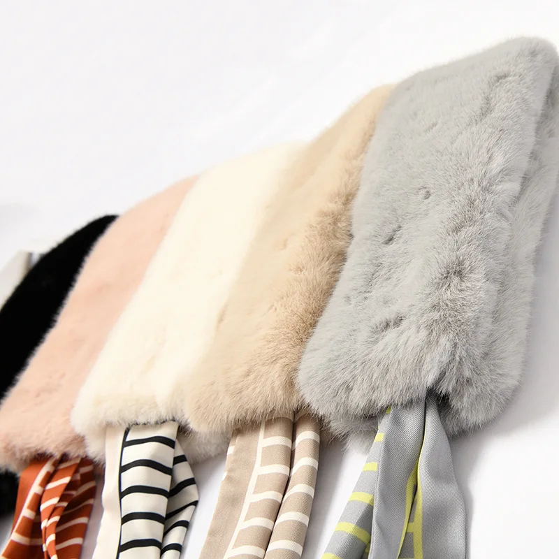 Новый Модный мягкий женский воротник чокер из искусственного меха теплый шарф на