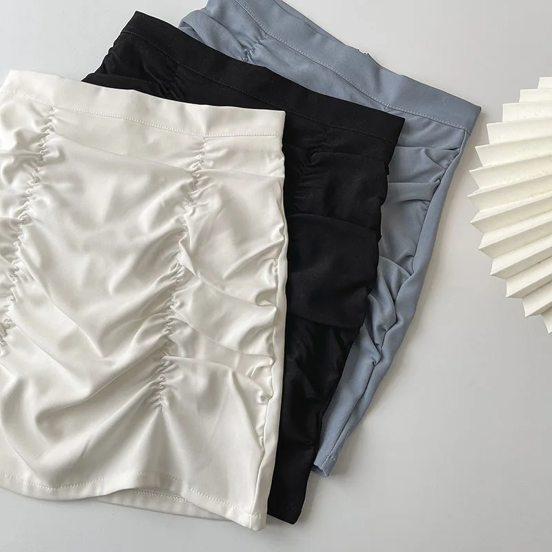 

Half-length skirt 2021 spring new Korean style fashion personality temperament short high-waist women's A-line skirt