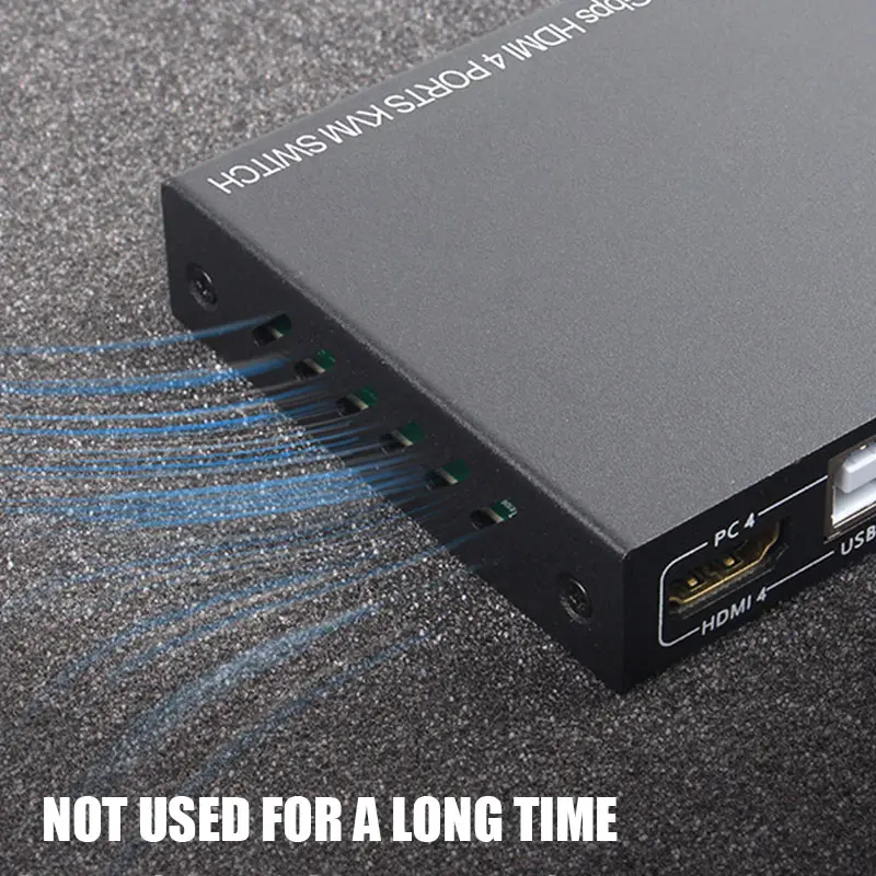 

Ultra HD 4K HDMI KVM Switcher 4 Ports Inputs and 1 Port Outputs HDMI2.0 Mouse Keyboard USB Sharer AS99