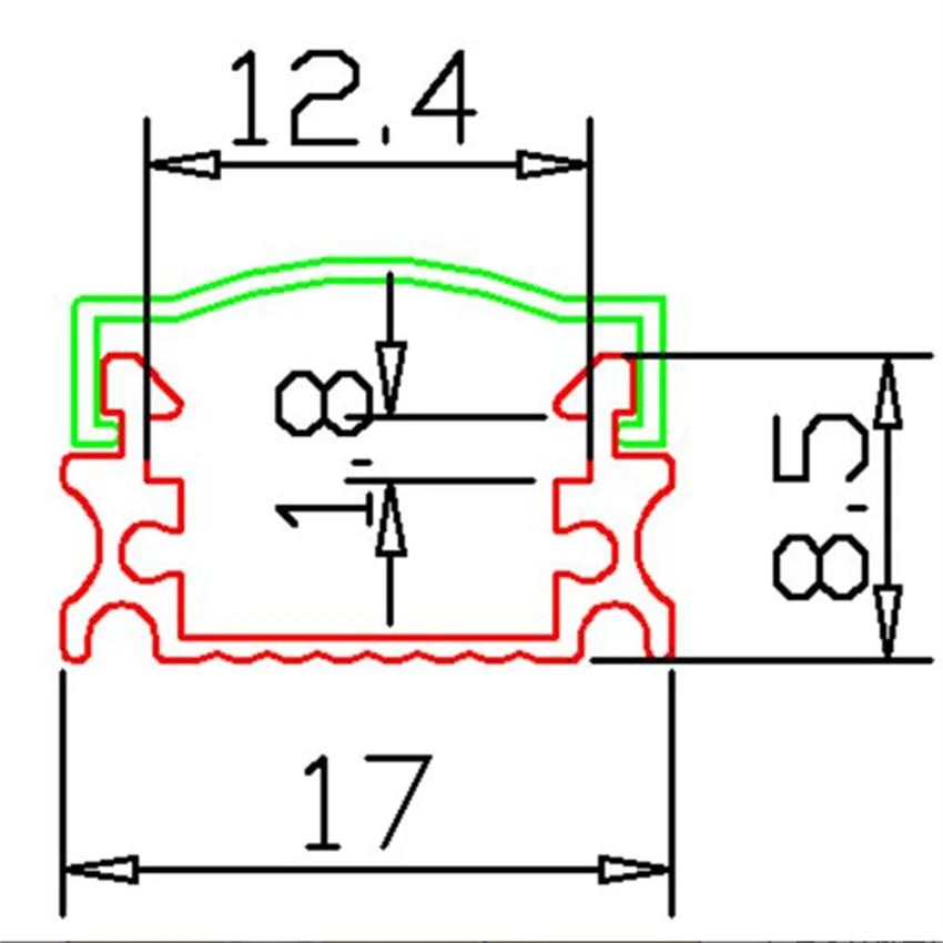 Бесплатная доставка плоский U образный профиль алюминиевый канал для