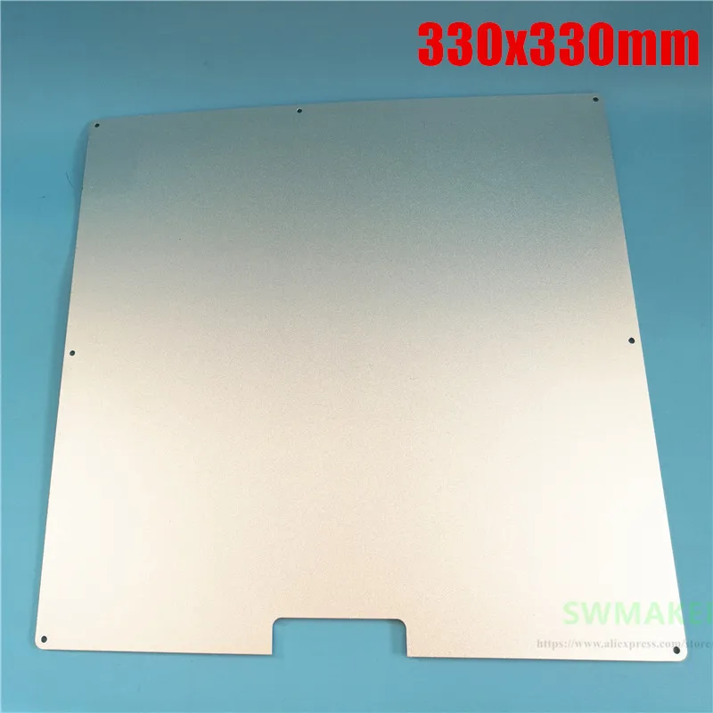 Aquecida de Alumínio 3mm da Placa da Construção de 330*330mm de Espessura para a Impressora Cama 330x330mm 3mm 3d