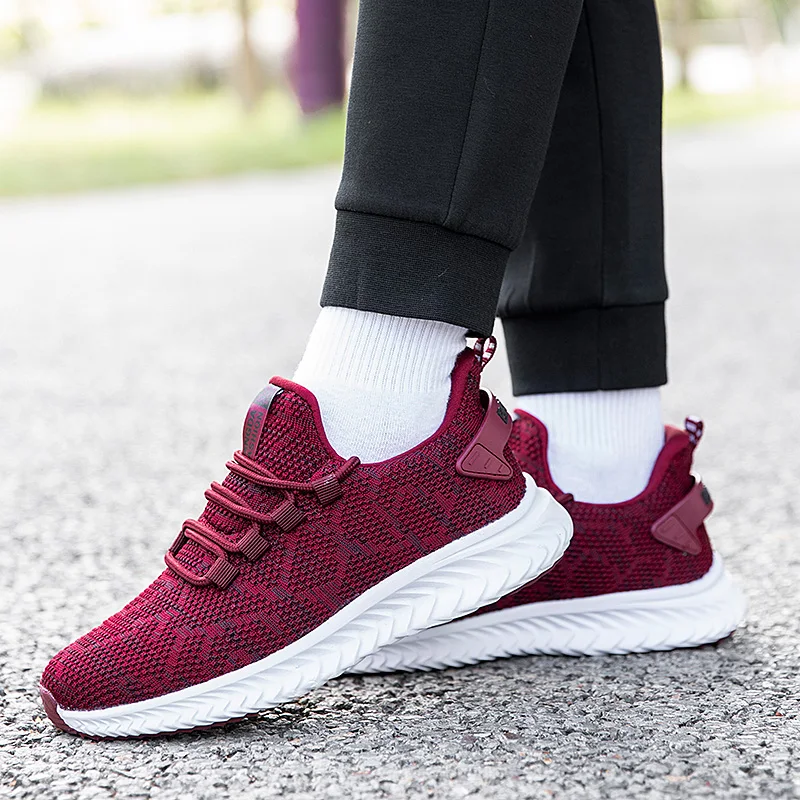 

Women Men Couples Running Mesh Flying Fashion Indoor Training Casual Sneaker Lightweight Outdoor Sports Athletic Tennis Shoes