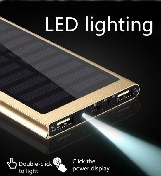 Xiaomi Solar power Bank 30000 мАч 2 USB Батарея банк Аксессуары для мобильных телефонов Карманный Портативный купить 2 получить скидку 10% дропшиппинг