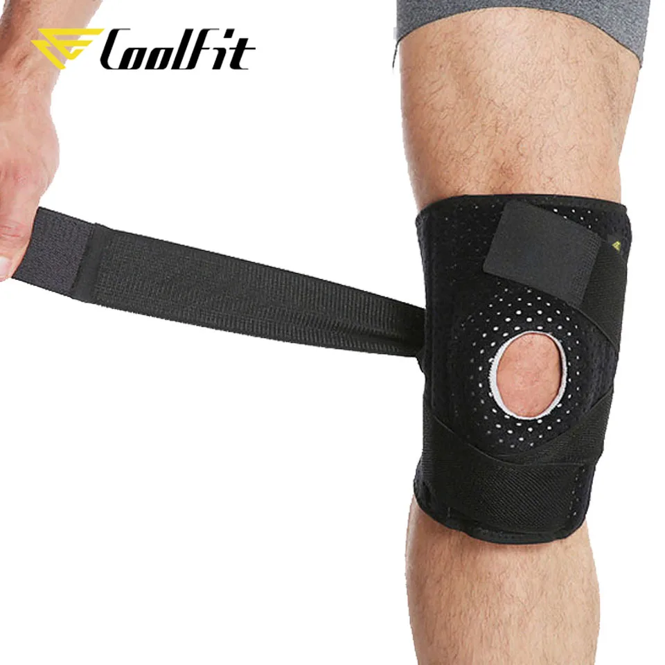 CoolFit 1PCS Adjustable Kneepad Elastic Knee Patella Brace Pressurize Support Pad Protective Gear Sports Safety Basketball | Спорт и