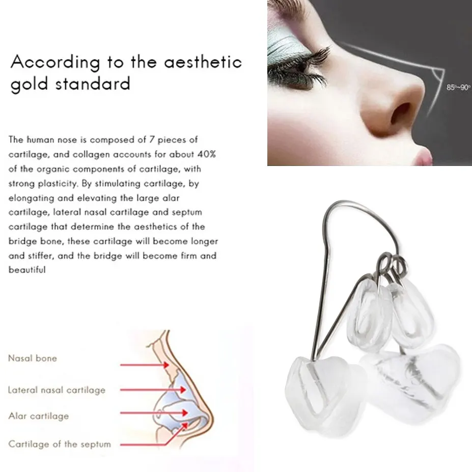 

Hot Nose Up Lifting Shaping Shaper Soft Silicone Bridge Straightening Beauty Nose Clip Corrector Beauty Makeup Facial Care Tool