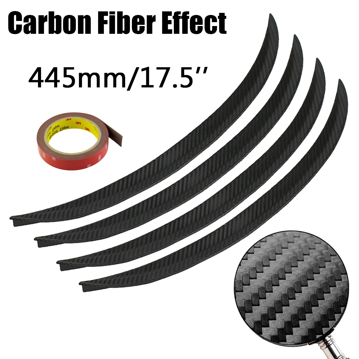 

44 см/17,5 дюйма, карбоновое волокно, колесо, арка, брызговик, обшивка, брызговики, защитные Брызговики, брызговики, универсальные автомобильные детали