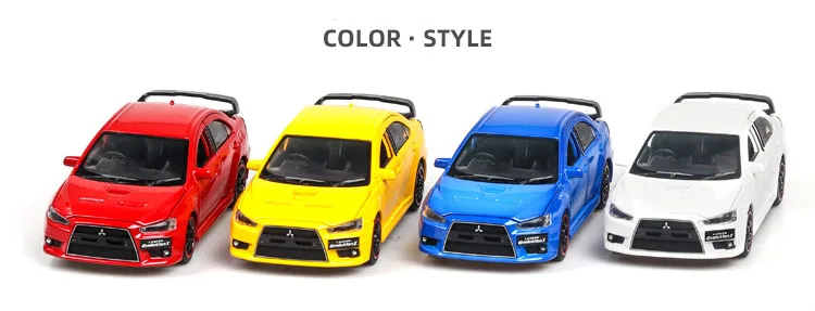 Литье под давлением 1:32 Lancer EVOlution X Коллекционная модель автомобиля из металлического сплава симуляторы машины игрушки для детей Подарки для детей