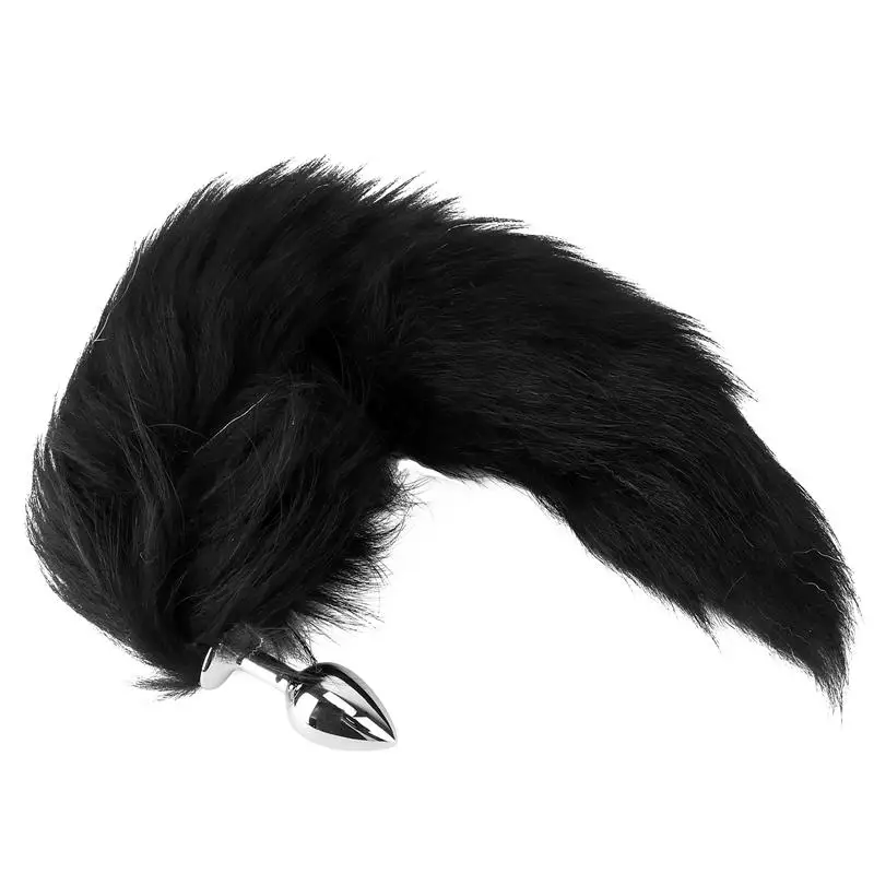 

1pc Fox Tail Cosplay Toy Massager Fox Tail Toy Butt Plug Fluffy Role Play Props For Women Couple Fox Tail Plug Toy Accessories