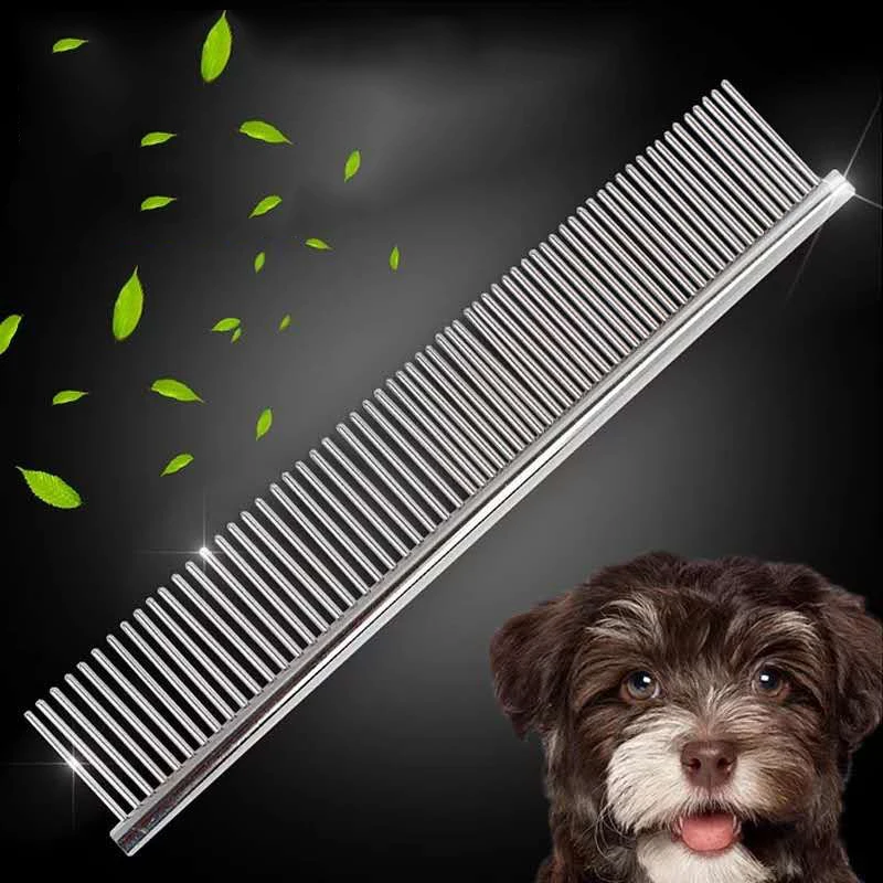1 шт. металлическая расческа для собак из нержавеющей стали|Расчески| |