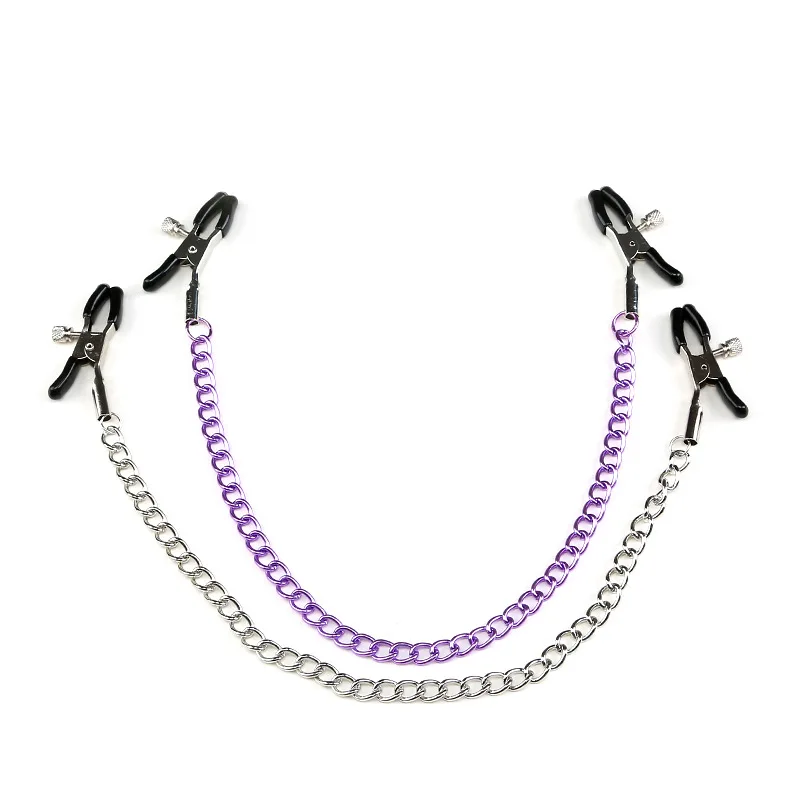 Металлическая цепочка из нержавеющей стали зажим для сосков груди секс-рабы