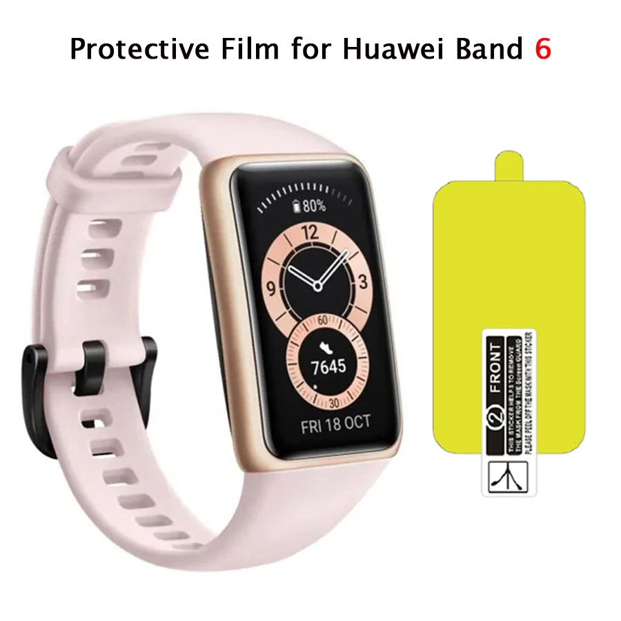 

Protective Film for Huawei Band 6 NFC Smart Band Soft TPU Screen Protector for Huawei Band 6 Film Cover Not Tempered Glass