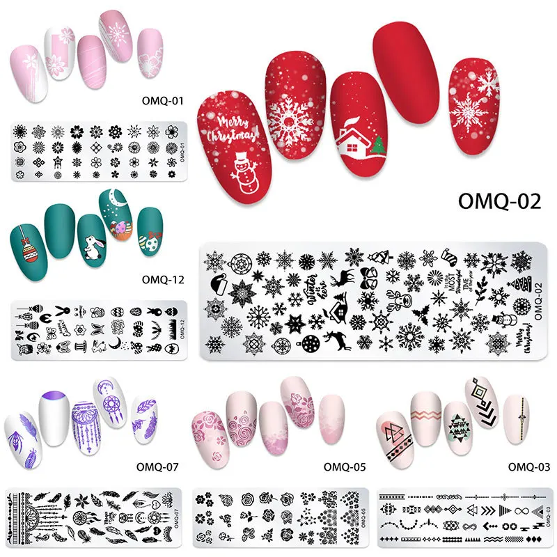 

Christmas Nail Sticker Nail Design Nail Decoration Print Sticker Marble Pattern Stickers Nail Retouch Manicure Stickers