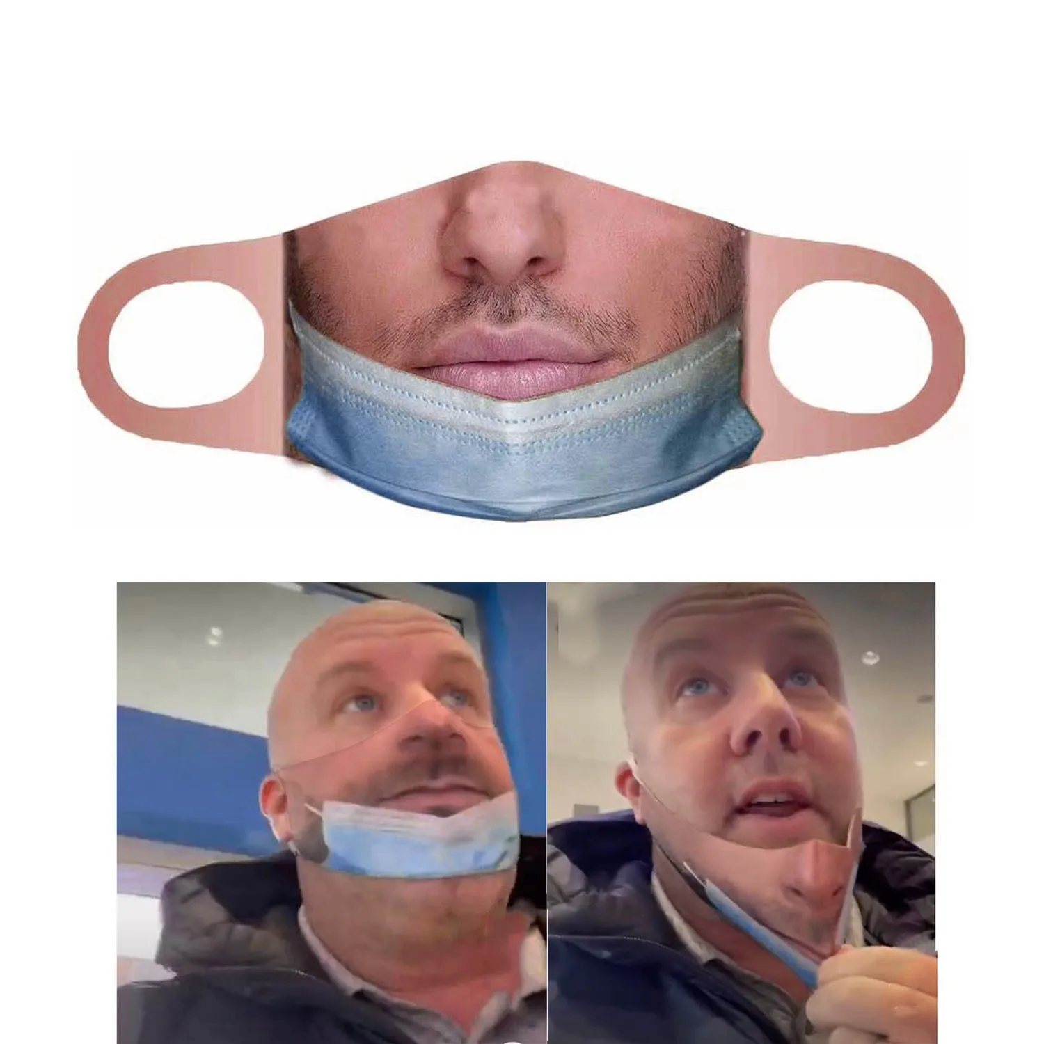 Маска уличная забавная для мужчин и женщин моющаяся эластичная защитная маска