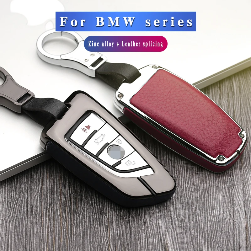 

Hight quality Metal Car Key Cover Case For BMW 1 Series 3 Series 6 Series 7 Series X3 X4 GT 520 525 530 Blade Keycase