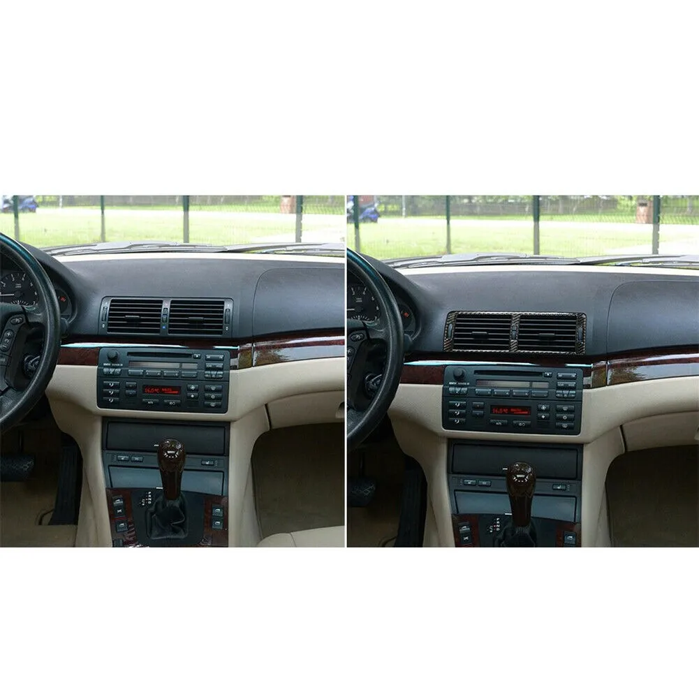 

Central Sticker For BMW 3 Series E46 1998-2005 Front Interior Carbon Fiber