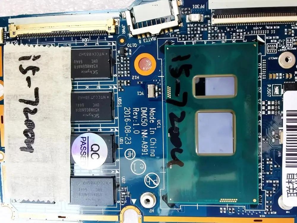Оригинал для ноутбука Lenovo MIIX 720 материнская плата I5-7200U DMX50 NM-A991 REV 1 0