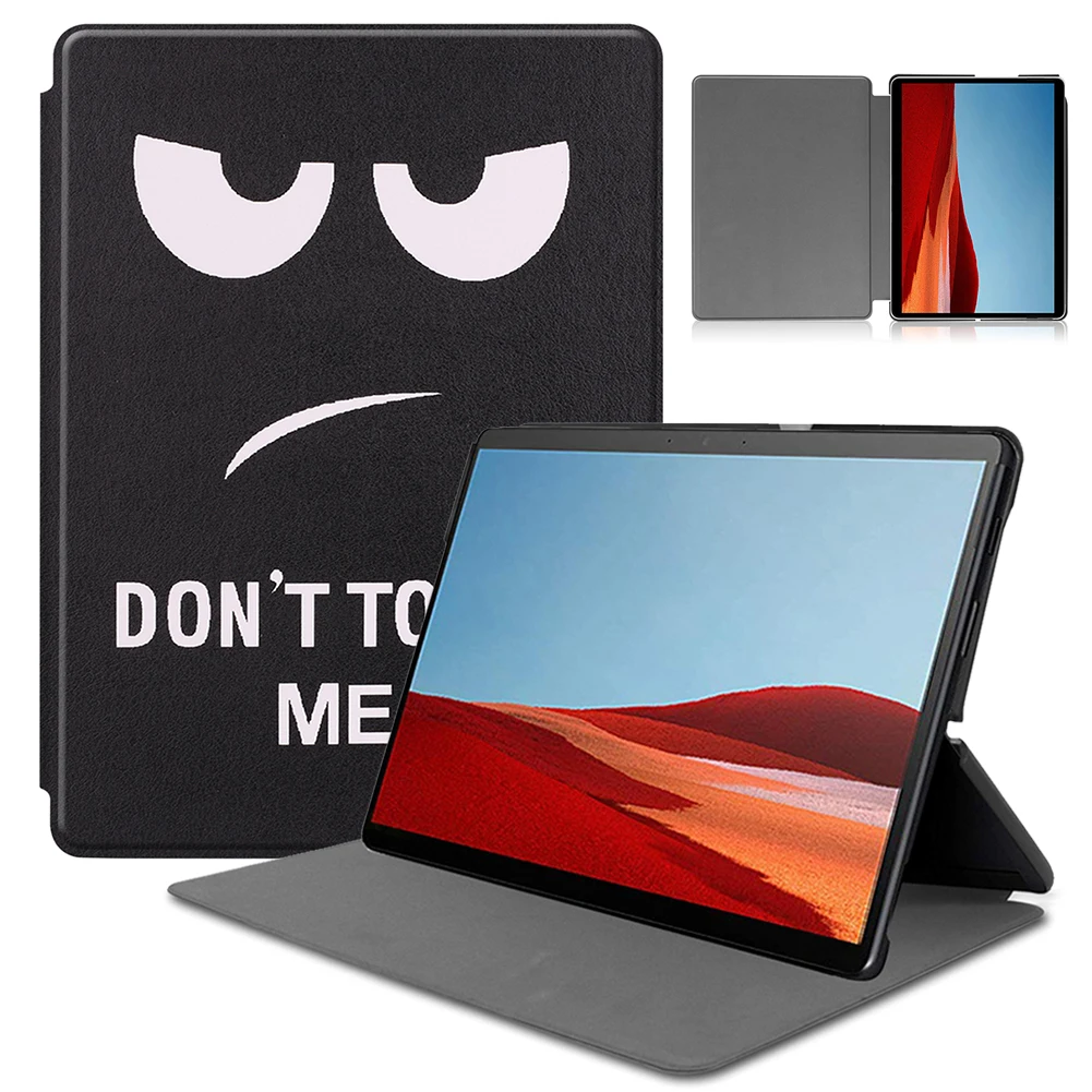 Чехол подставка из искусственной кожи для Microsoft Surface Pro X 2019|Чехлы планшетов и
