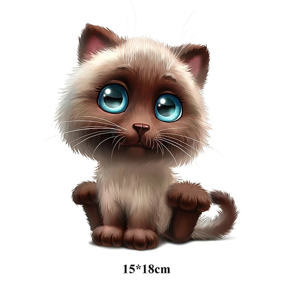 

Funny Car Sticker 3D Reflective Anime Personality Kitty Decals Waterproof Cover Scratch Decoration 15cmX18cm