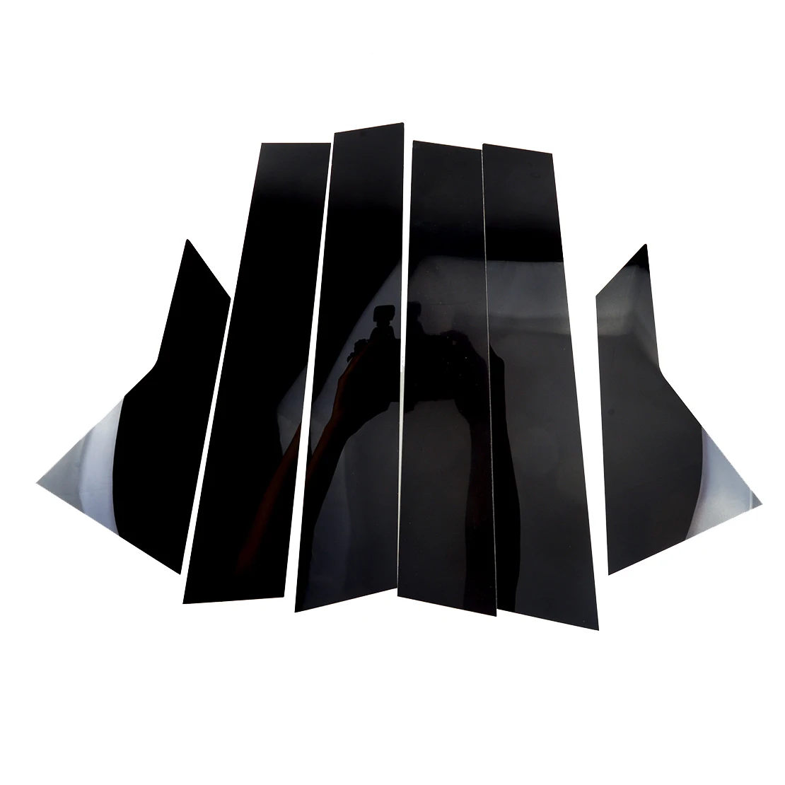 

1 комплект пластиковых колпачков на стойки автомобильных дверей и окон, черная отделка, подходит для Honda Civic 10 седан, 2016, 2017, 2018, 2019, 2020, 2021