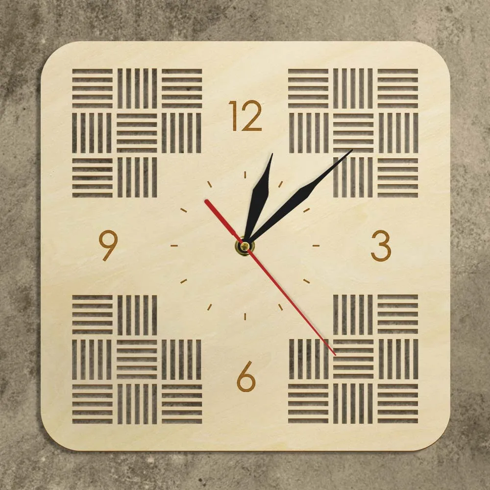 Современные бесшумные настенные часы в деревенском стиле минималистичные