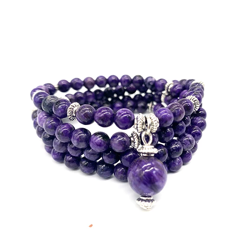 Женский браслет-подвеска с круглыми бусинами диаметр 75 см ширина 6 мм | Украшения