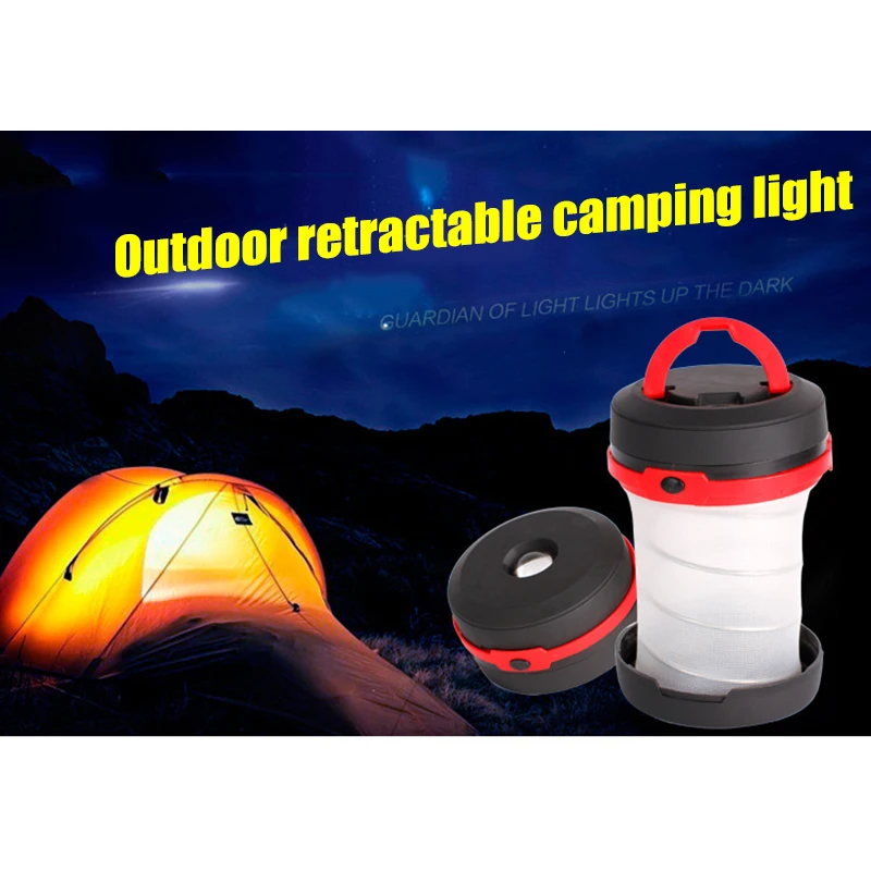 

Newly Camping Lamp LED Outdoor Telescopic Folding Tent Lamp Compression Camping Lamp Lighting Portable Lamp S66