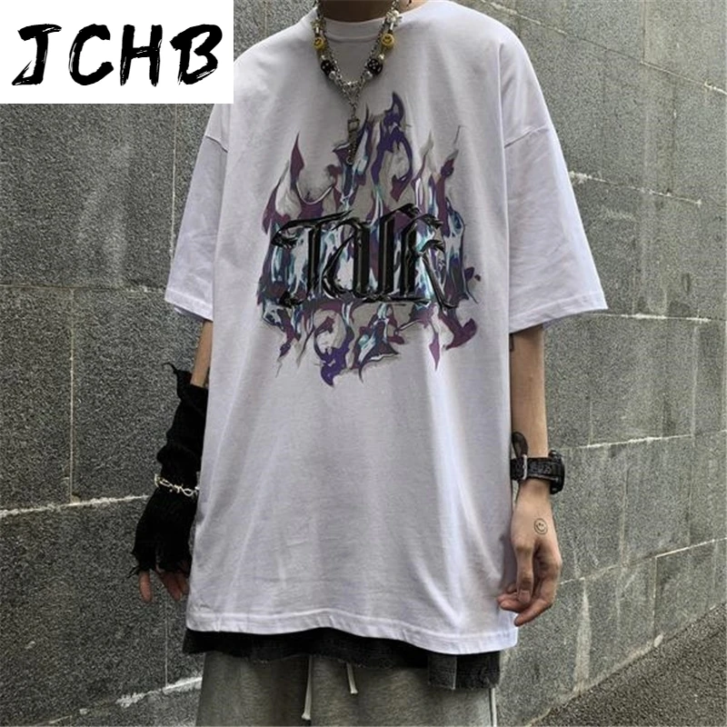 

2021 Harajuku Tshirt Men Oversize Letter Print T-shirt Casual Summer Loose Cotton Short Sleeve Funny Printed t Shirts Streetwear