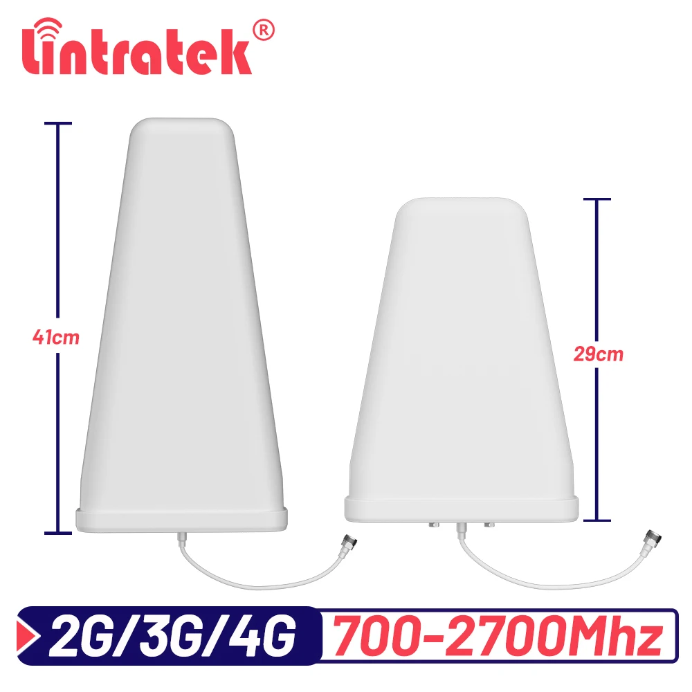 Lintratke 12dbi 10dbi 3G 4G Outdoor Antenna 700-2700mh N-female Log Periodic Antenna LDPA External Antenna for Repeater Booster