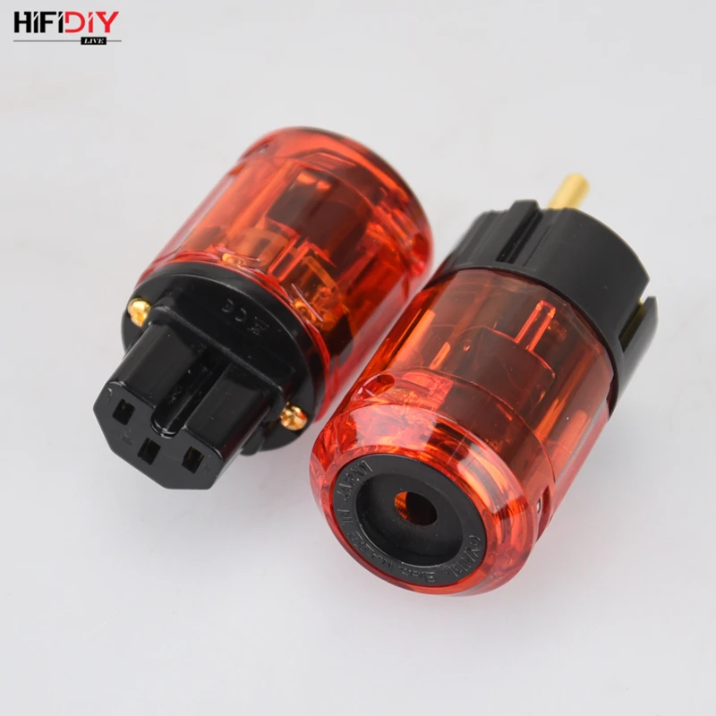 HIFIDIY LIVE EU/US/AU Чистая медь позолоченный разъем питания Хвост Разъем для HIFI аудио