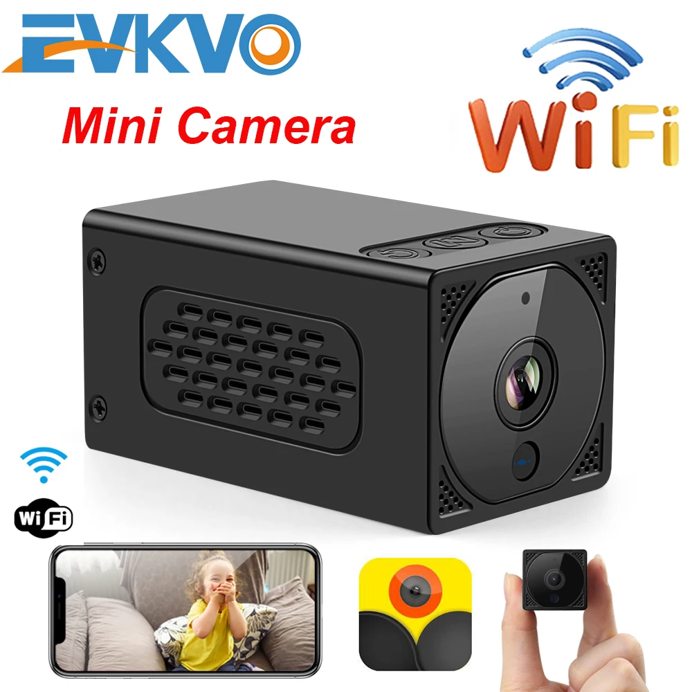 EVKVO мини Камера WI FI 1080P IP Беспроводной безопасности USB настенное Зарядное