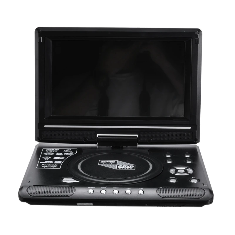 9 8 дюймов портативный домашний автомобильный DVD плеер VCD CD игровой ТВ USB Радио