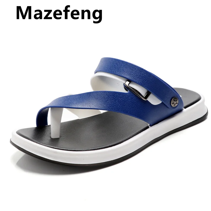 

Mazefeng New Mens Sandals Summer 2020 Male Beach Sandals Soft Comfortable Male Outdoor Beach Slippers Slip-ON Man Sandals