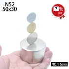 1 шт. N52 магнит 50x30 мм мощный Перманентный круглый неодимовый магнит сильный магнит, магнитный редкоземельный NdFeB 40x20 мм Галлий Металл n35