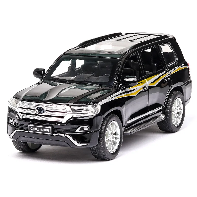 

1:32 Toy Car LAND CRUISER Prado Metal Toy Alloy Car Diecasts Toy Vehicles Model 6 Doors Can Opened Toys for Children Toy Cars