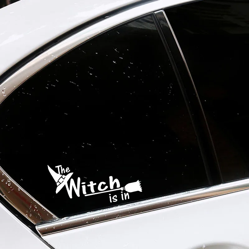 

Car Stickers Decor Motorcycle Decals Witch Ls Ln Halloween Decorative Accessories Creative Sunscreen Waterproof PVC,15cm*8cm