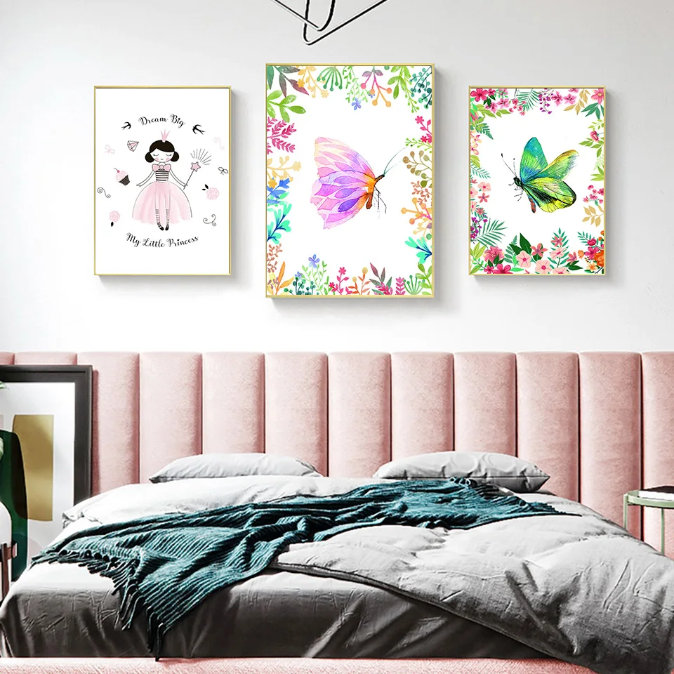 Олень с обнаженной женщины настенный Арт холст живопись скандинавские плакаты