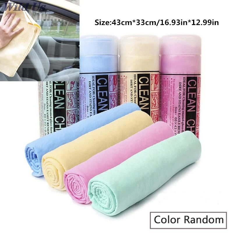 

1pc 44x33cm Deerskin Absorbent Towels Chamois Towel Car Kitchen Cleaning Drying Wipe