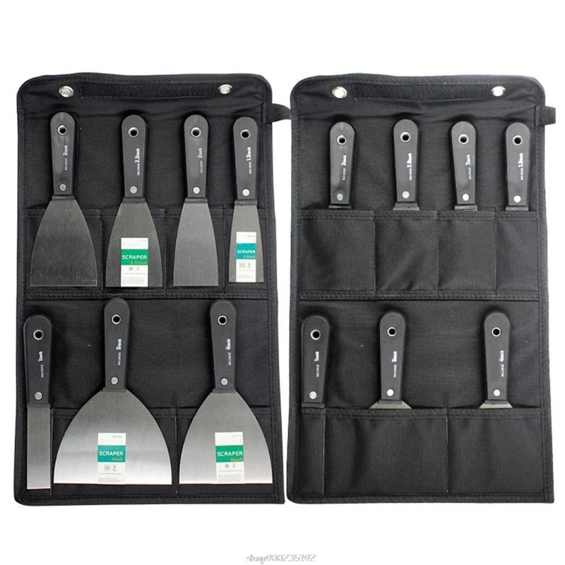 7 Pcs Portable Drywall Scrapers Blade Putty Knife Wall Shovel Carbon Steel Anti-Slip Plastic Handle House Refurbishing S18 20 |
