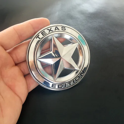 style 4 1 шт., 3D металлическая эмблема «Texas Edition», щит, пентаграмма, эмблема, значок, автомобильный крыло, наклейка на боковой корпус для Wrangler Liberty Grand, автомобильный Стайлинг - Название цвета: style 4