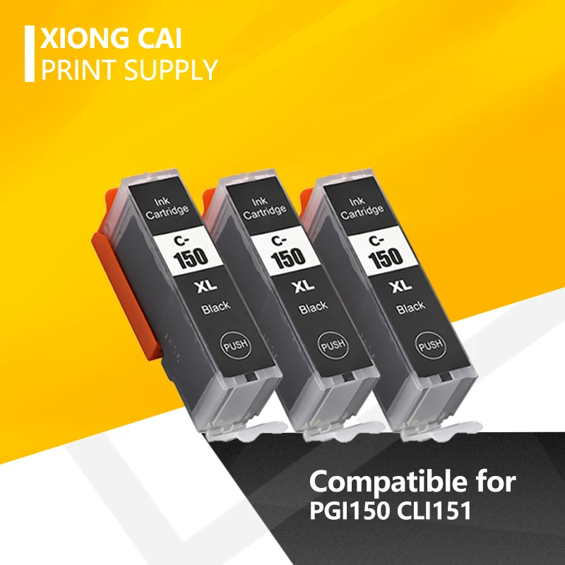 3 шт. PGI 150 CLI 151 чернильный картридж для принтера canon принтерам PIXMA IP7210 MG5410 MG5510 MG6410