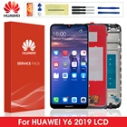 Дисплей 6,09 дюйма для Huawei Honor 8A, дисплей с сенсорным экраном для телефонаLX3, ЖК-дисплей, оригинальный Huawei Y6 2019, ЖК-дисплей, запасные части