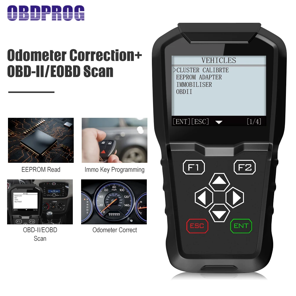 OBDPROG MT401 инструмент для коррекции одометра и OBD2 считыватель кодов Сканер