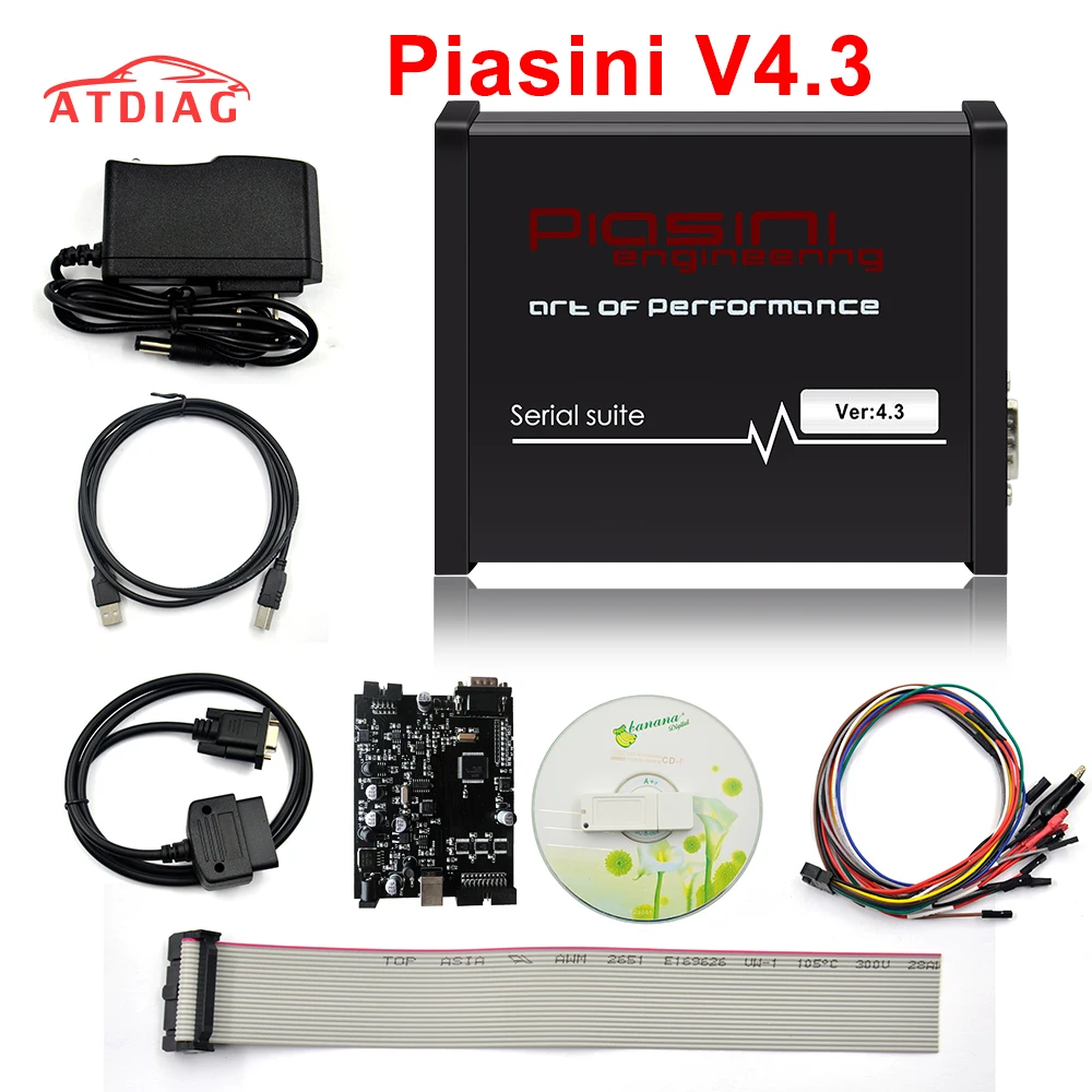 PIASINI V4.3 v4.1 МАСТЕР полная версия ECU программист последовательный набор(JTAG-BDM-K-line-L-line-RS232-CAN-BUS) ECU чип тюнинговый инструмент